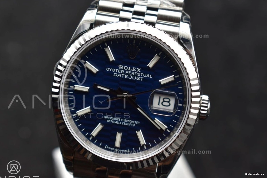 Edition on SS Jubilee 583 Dial DateJust EasyMatch VS 1:1 Best Checked Bracelet 36mm Blue VSF 126234 904L 0203